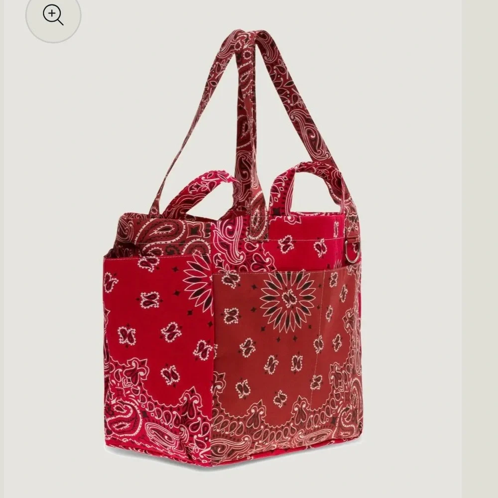 Call It By Your Name Red Bandana‎ Paisley Tote Bag